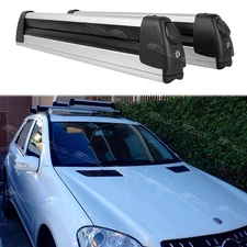 31.5" Roof Rack Ski Snowboard Carrier Cross Bars For Mercedes Benz ML350 ML500