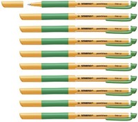 Tintenroller - Stabilo Pointvisco - 10Er Pack - GrüN