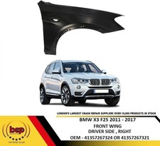 BMW X3 F25 FRONT WING RIGHT DRIVERS SIDE NEW  INSURANCE APPROVED OEM QUALITY