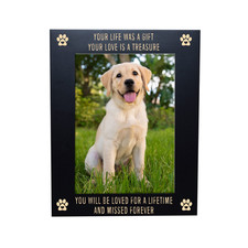 Xjf Pet Memorial Engraved Photo Frame - Your Life Was A Gift Your Love Is A