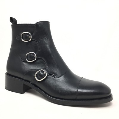 NEW Magnanni Lucia Ankle Boots Booties Shoes Womens Size 8.5 Black Leather