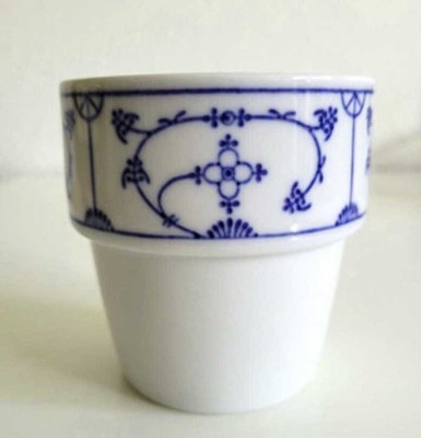 3 Kaffee / Teebecher Becher Strohblume / Blau Saks - Jäger Eisenberg