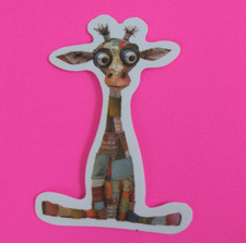 Giraffe Cute Patchwork Animal Sticker 2.25