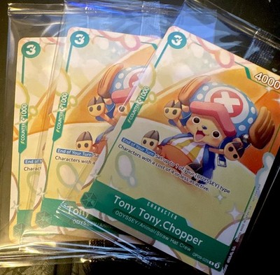 3 Tony Tony Chopper OP09-029 Anime Expo 2026 Sealed Event Promo Cards (Bundle)