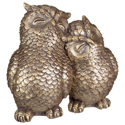 Neues Ornament Eulen Paar, ideal, um Ihrem Zuhause ein Gefühl von Herbst zu verleihen.