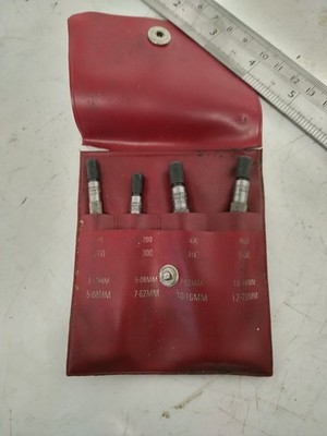 Starrett Kleinlochmessgerät Set Imperial mit Nr. Spur 829 A, B, C & D
