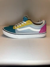 VANS Old Skool Classic Canvas Suede Skate Shoes Multicolor Sneakers Size 8.5