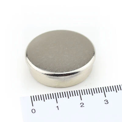 EARTHMAG GMBH 5 NEODYM Pinnwand Magnete D30x9 mm Stahl Topf Memomagnete Büro Tafel Schule