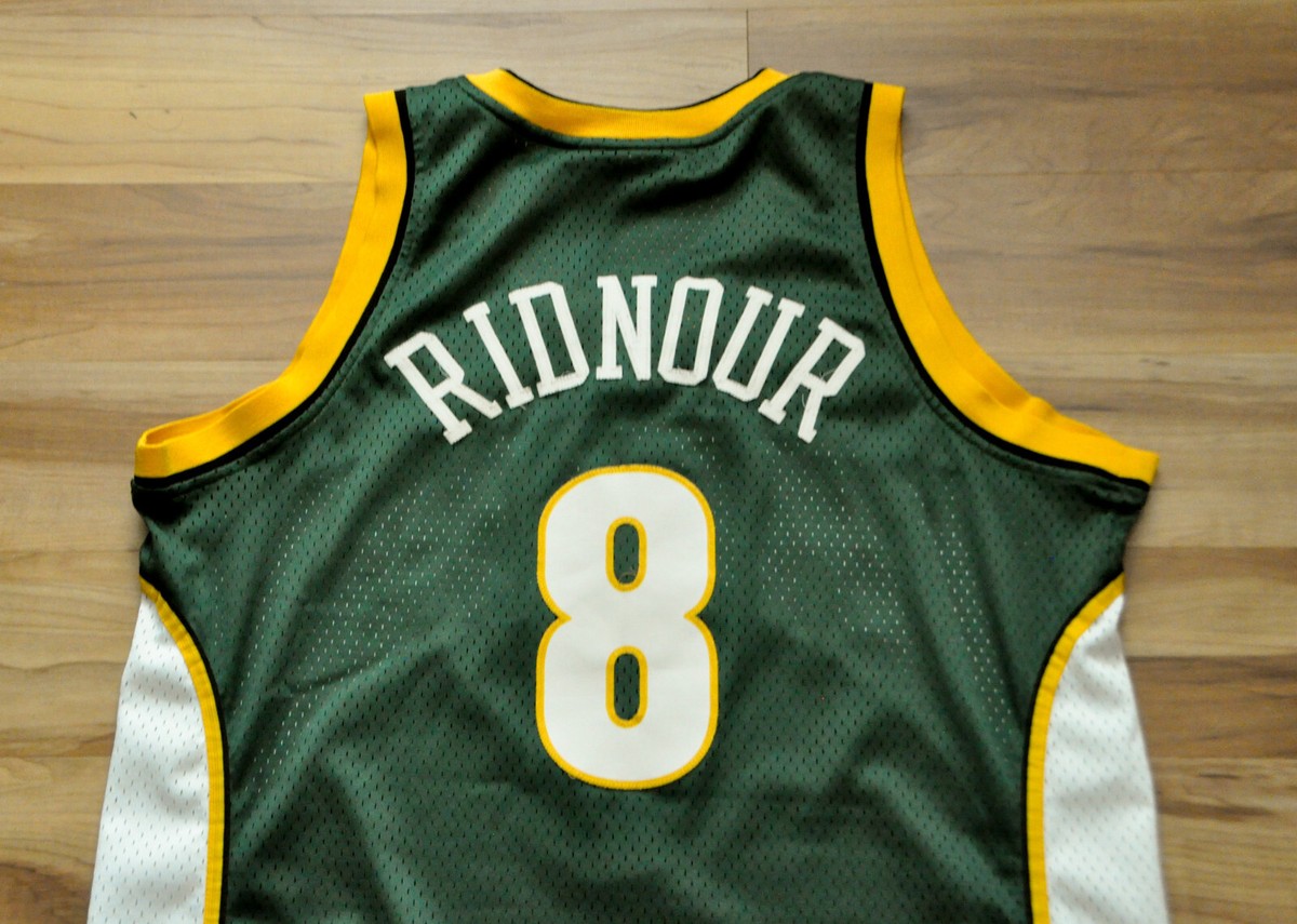 Luke Ridnour Seattle Sonics Adidas Jersey Swingman Sewn Green NBA