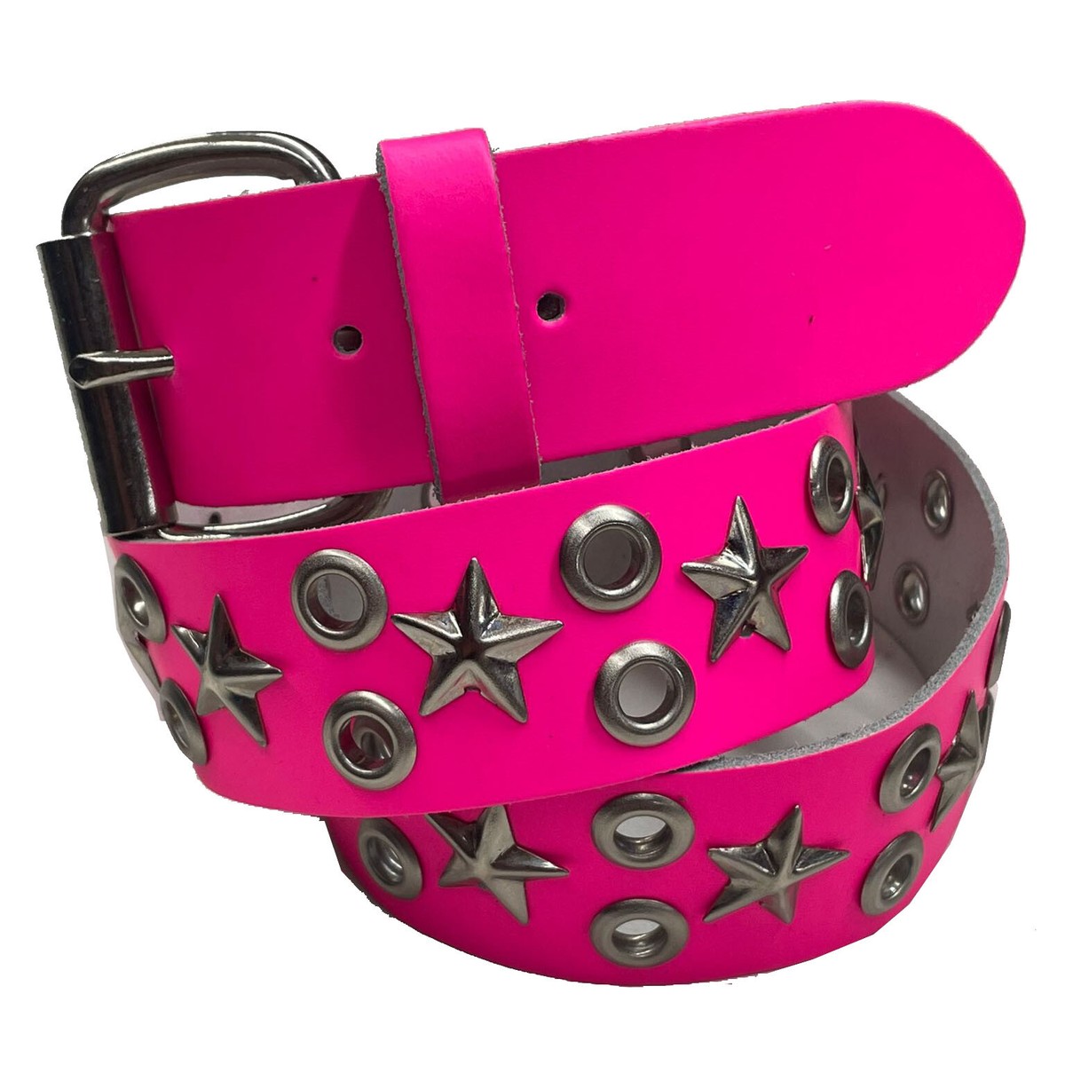 Gotico Eyelet Punk Borchiato 100%In Vera Pelle Avvolgere Intorno - Foto 7