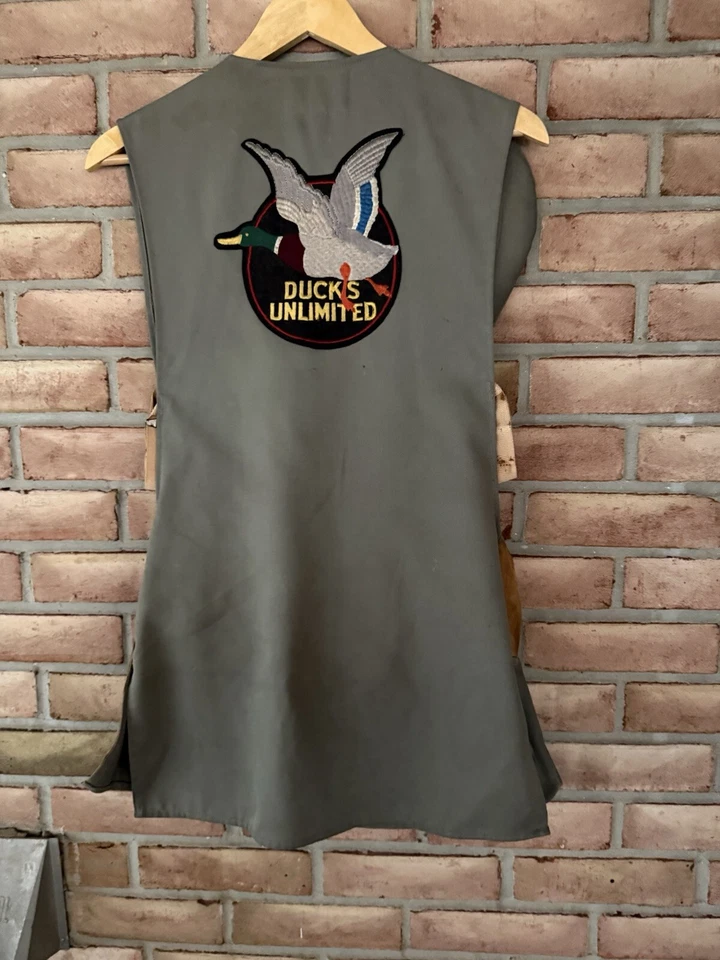 Vintage Bob Allen/Ducks Unlimited Shooting Vest Size M/L Gun Club Outdoor USA - Image 2 of 4