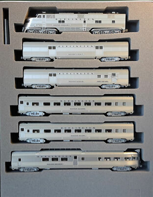 Kato N Scale ~ Burlington & Quincy CB&Q EMD E5A Silver Streak