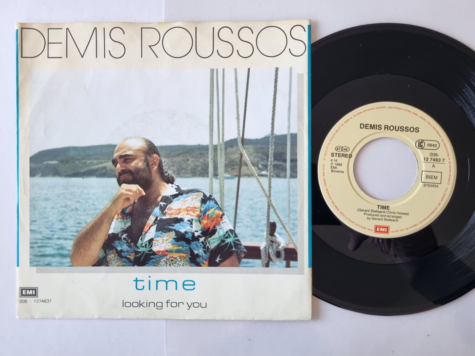 Demis Roussos - Time 7'' Vinyl Europe