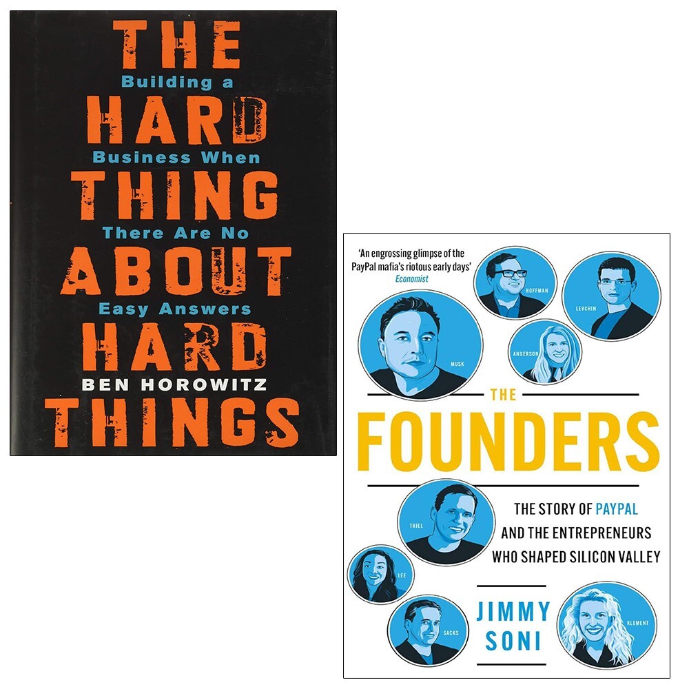 Hard Thing About Hard Things Ben Horowitz (HB), Founders Jimmy Soni 2 Books Set