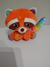 LeapFrog Colorful Counting Red Panda Plush Sounds Lights Works EUC