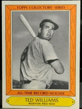 TED WILLIAMS BOSTON RED SOX #38 TOPP'S COLLECTOR'S SERIES CAREER SPAN 1939-1960