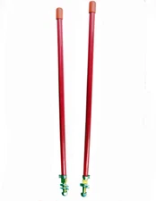 RED-ORANGE SNOW PLOW MARKER 16-IN SET GUIDE STICKS BLADE MARKERS NEW ATLANTIS