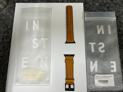 *NEW*  INSTEN G208 GENUINE LEATHER BAND STRAP FOR APPLE WATCH 38MM 40MM