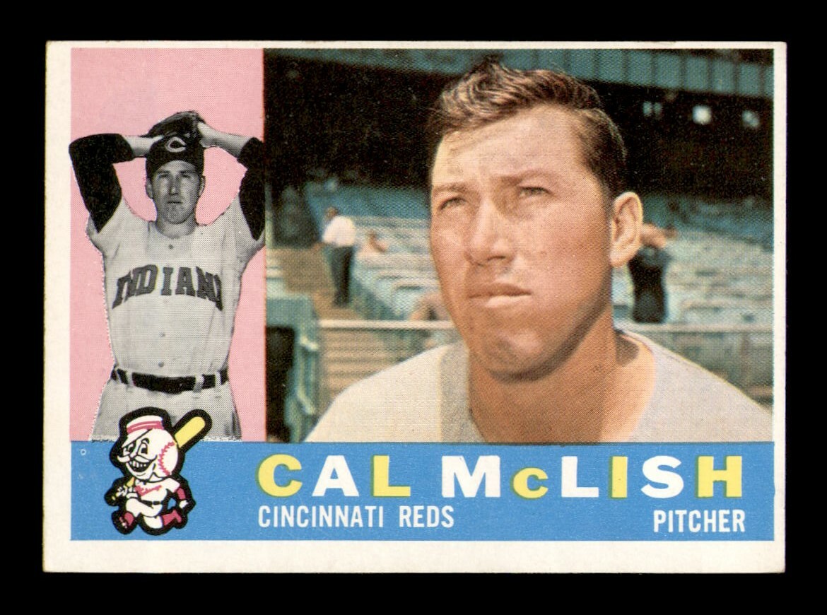 1960 Topps #110 Cal McLish NM Vintage Baseball Card OBGcards Sportscard