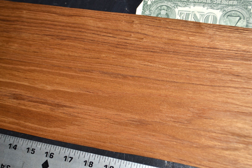 Foglio impiallacciatura legno grezzo teak 6,5 x 40 pollici 1/42° imperfetto M35137-20 - Foto 7 di 8
