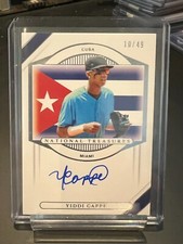 2021 Yiddi Cappe National Treasures Prospect Auto /49 MARLINS