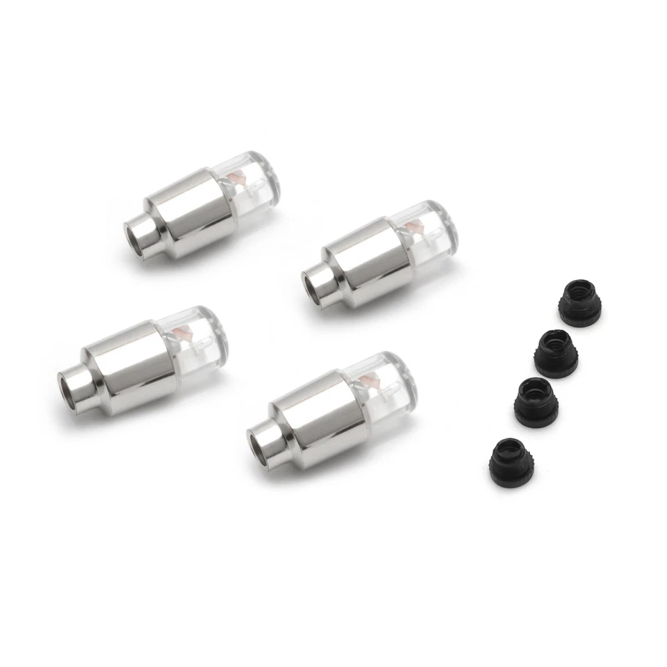 4x Blue LED Tyre Tire Air Valve Stem Flash Wheel Light For Chevy Camaro Corvette - Image 2 of 4