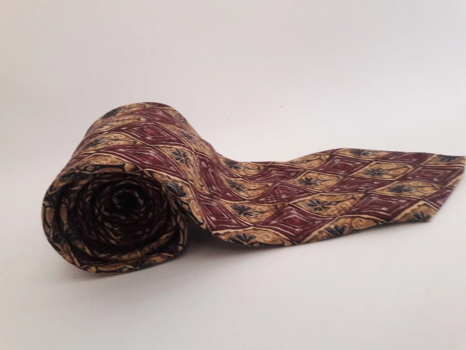 Галстук Robert Talbott лучший в своем классе Nordstrom 100% шелк красный и золотой - Изображение 2 из 4