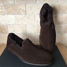 UGG CHATEAU STOUT SUEDE TOSCANA SHEEPSKIN SLIPPERS MOCCASINS SHOES SIZE 9 WOMEN