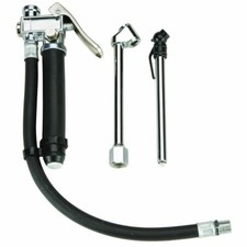 Vct Tire Inflator With Pressure Gauge 120 Psi Air Dual Chuck W 12 Rubber Hose