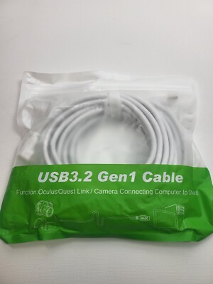 VOKOO USB C Cable Compatible for Oculus Link, USB 3.2 Gen 1 Virtual Reality Head