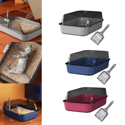 Open Top Haustier Katzentoilette Tragbar Katzentoilette Haustier Katze Toilette Sandkasten