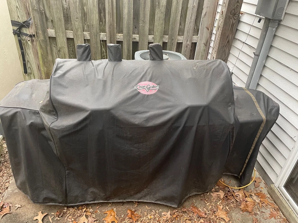 Char-Griller 3-Burner燃气和炭烤架-黑色 — 第 2/4 张图片