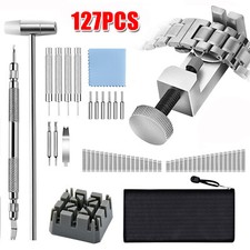127 x Adjustment Watch Band Strap Link Pin Remover Repair Resizing Tool Set Kits
