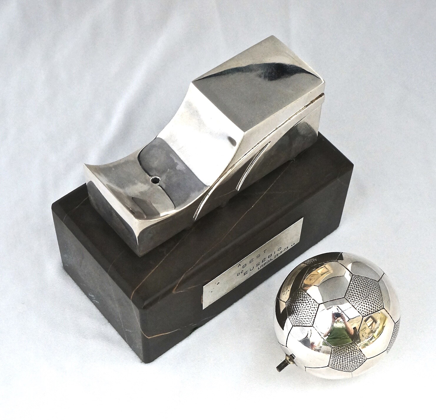 Silver Trophy. Gift from Eusebio to Grelly UK