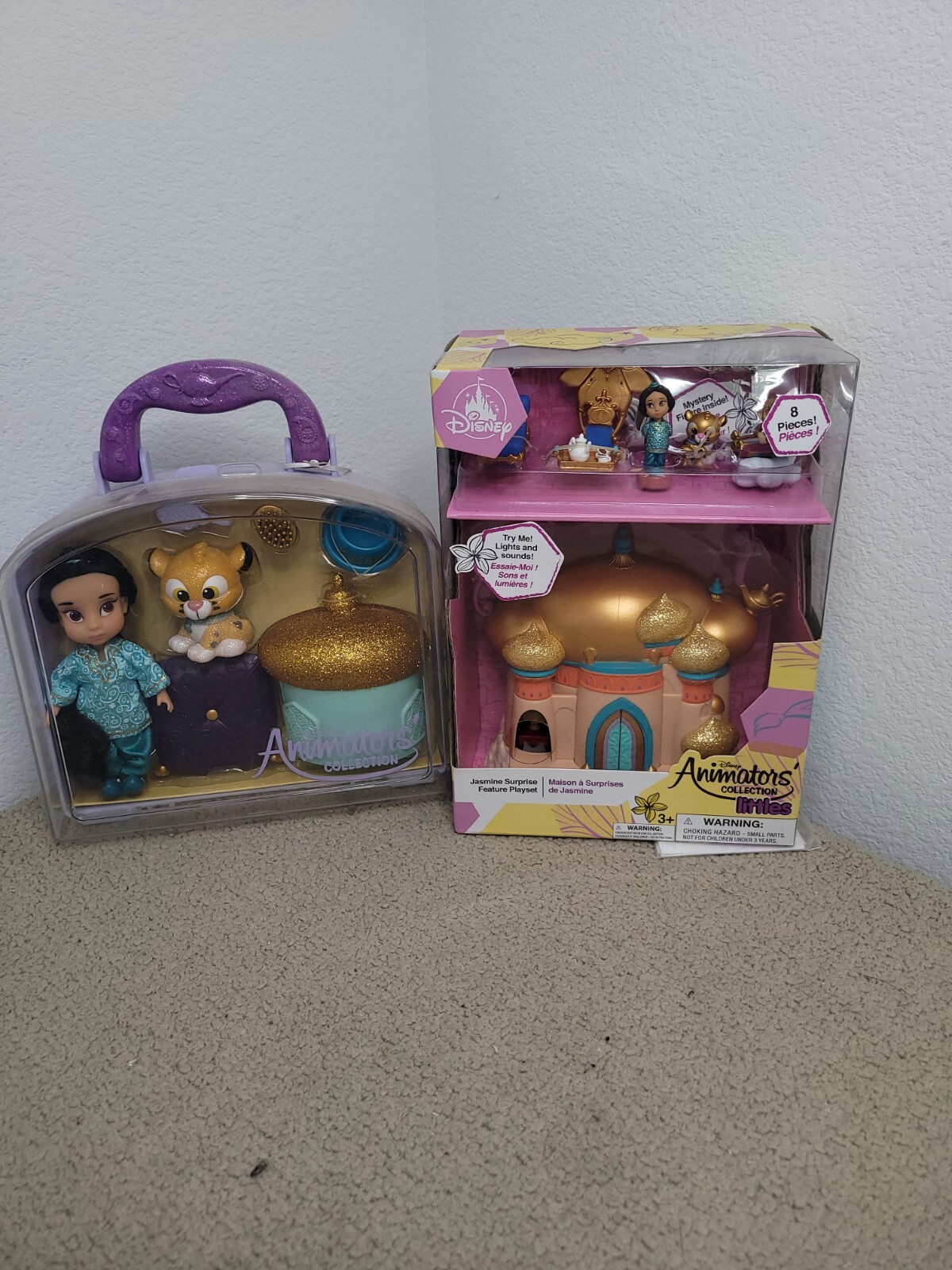 NEW Disney Animators Collection Jasmine Mini Doll And 8 Piec