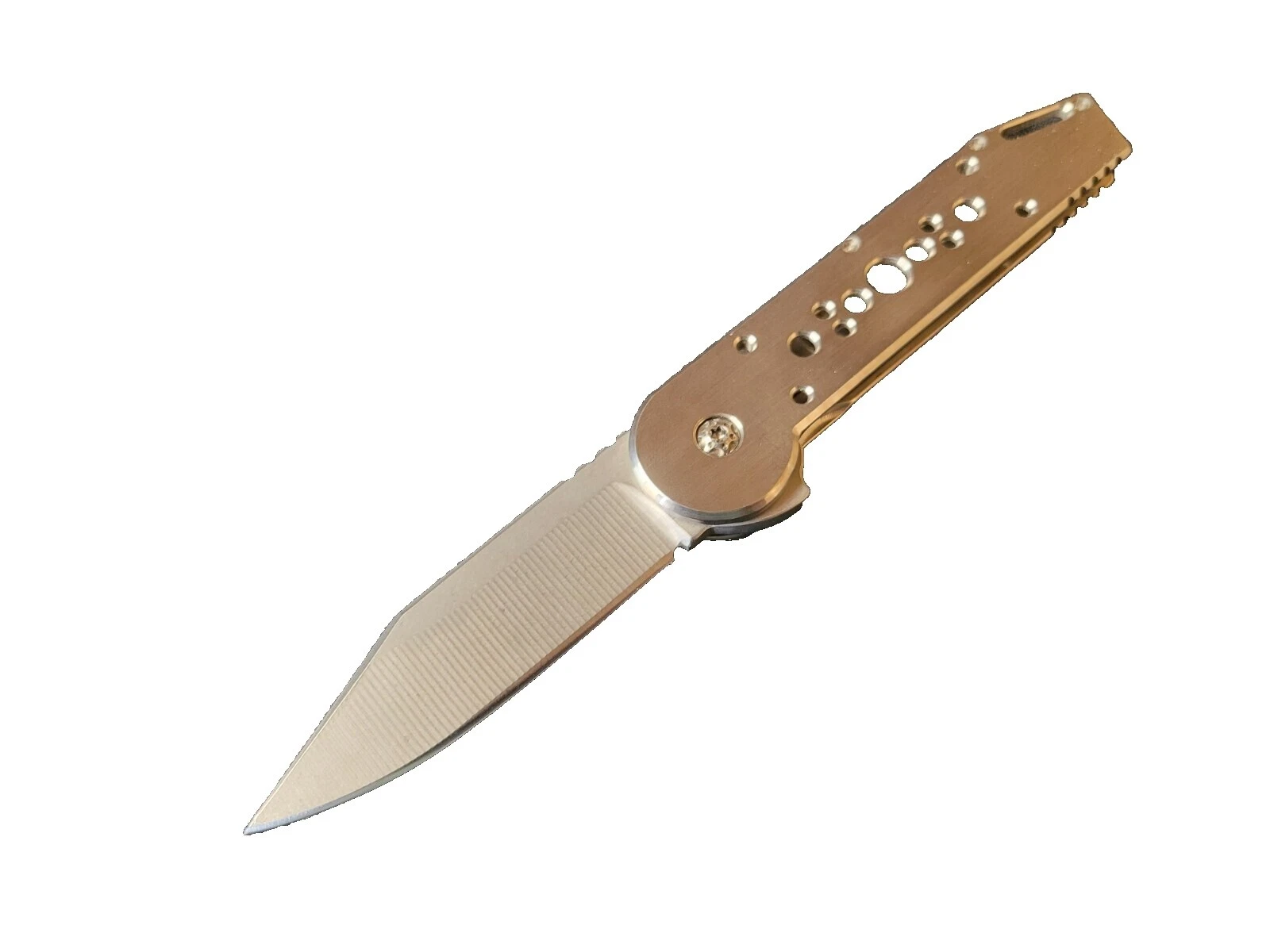 Mango de Titanio personalizado modernos de colección y cuchillos plegables hechos a mano