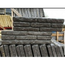 Stone Concrete Walling Blocks In Charcoal x 10 (DELIVERY EXCEPTIONS)