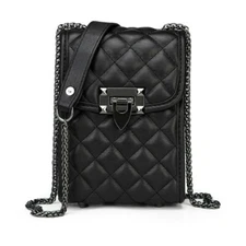 Fashion Leather RFID Blocking Crossbody Cell Phone Bag for Women Wallet Purse