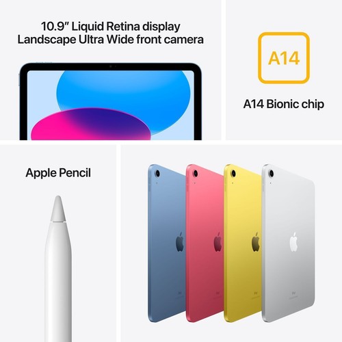 Apple New iPad 256GB 10.9" Tablet WiFi A14 Bionic Silver - Brand New and Sealed - Picture 5 of 8