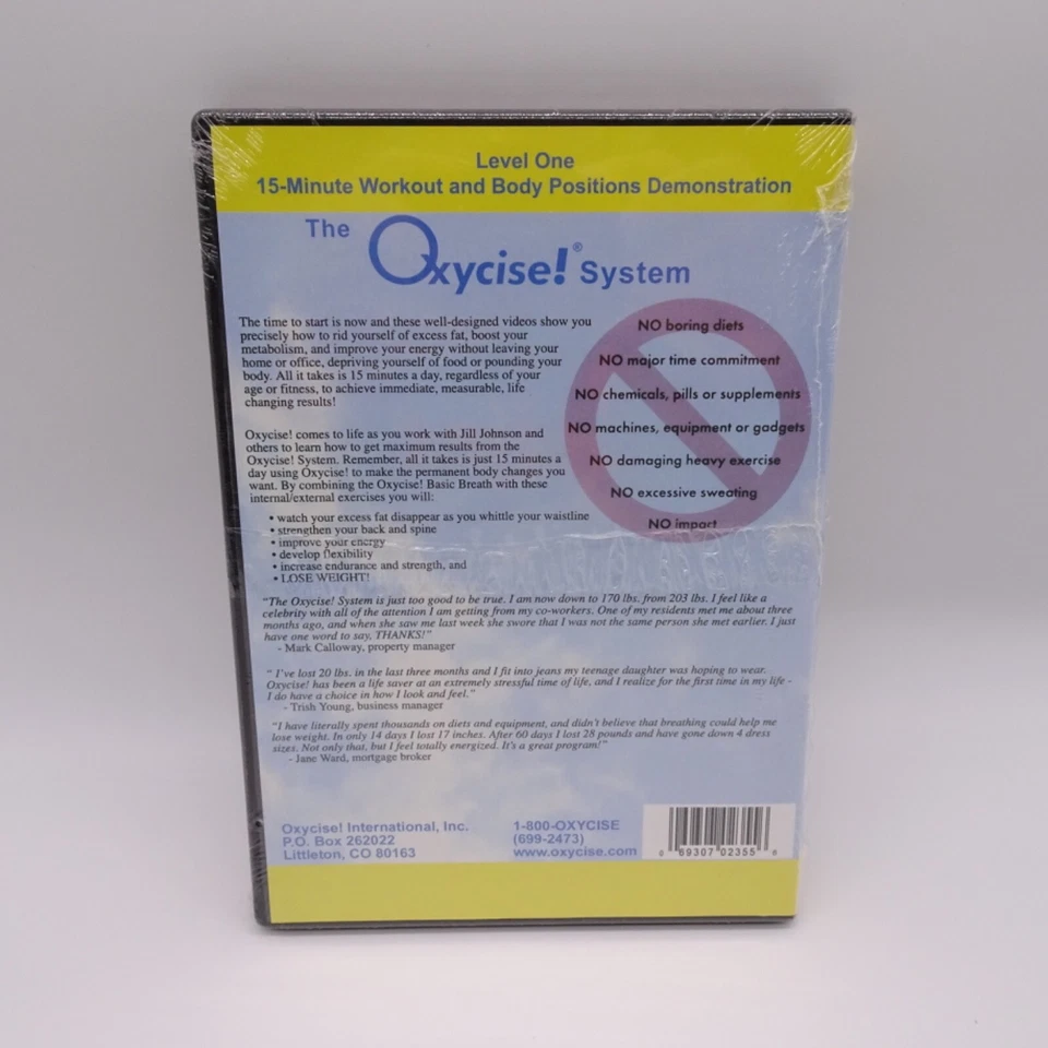 Oxycise!: Level One (DVD) New Sealed - Image 2 of 3