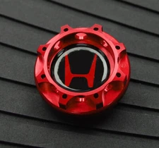 M32x3.5 CNC Machined Aluminum RED Engine Oil Cap Filler Cover For Acura Honda
