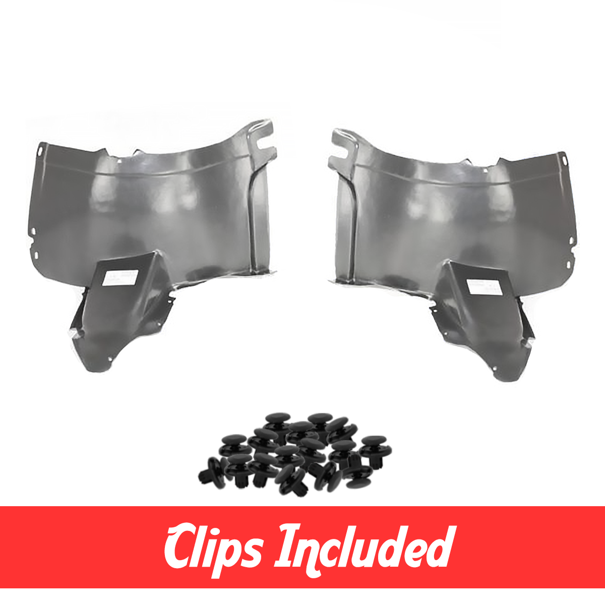 Evan-Fischer Front Fender Supports Pair For VW Jetta Sedan 2011-2018 – Driver & Passenger Side