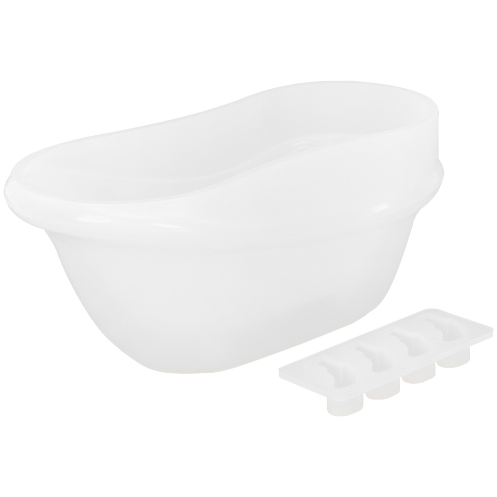 Automatic Soap Dispenser Epoxy Bathtub Box Mold Unique Flower Pot Ornament DIY