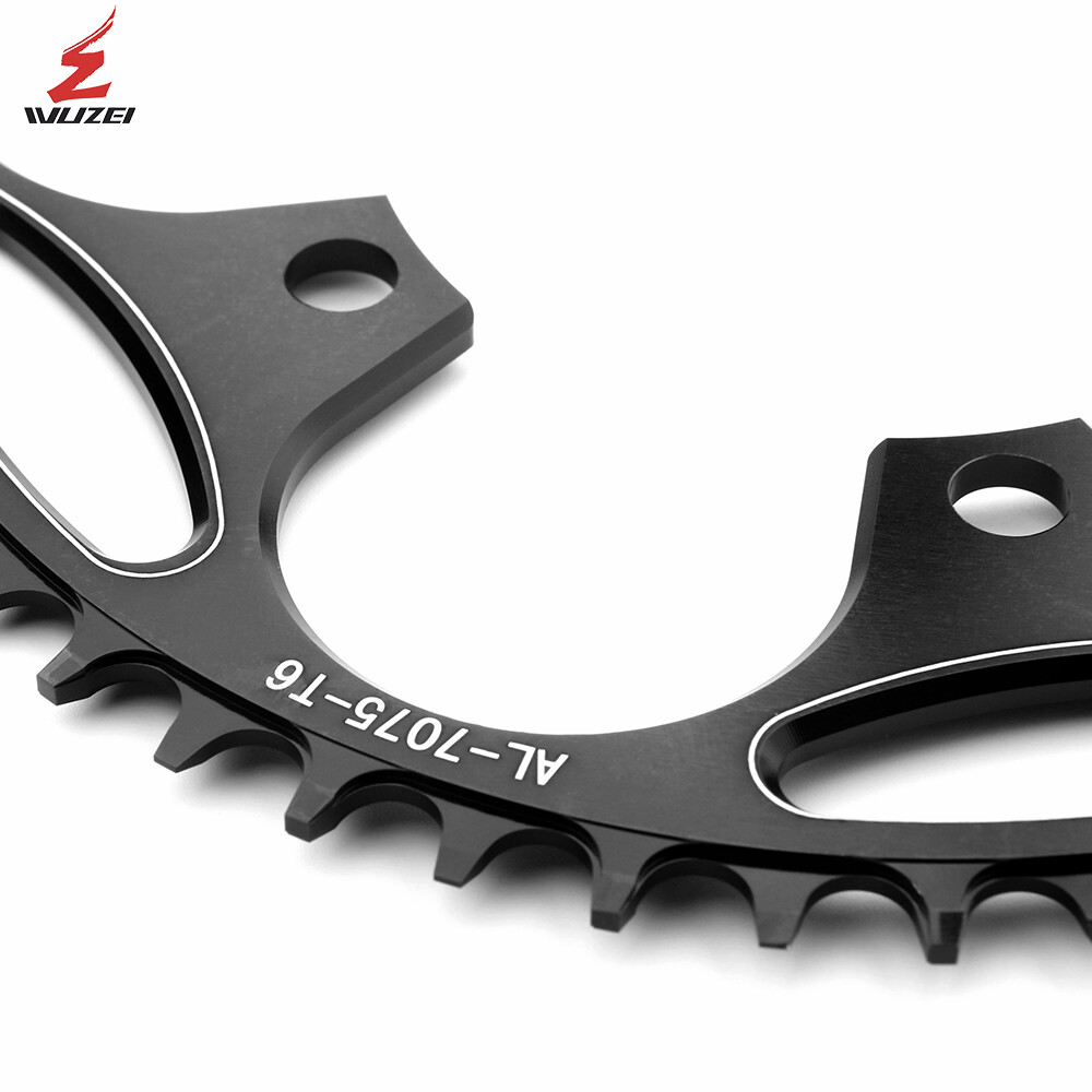WUZEI 110BCD 130BCD Chainring Narrow Wide Round 36-60 Tooth Road