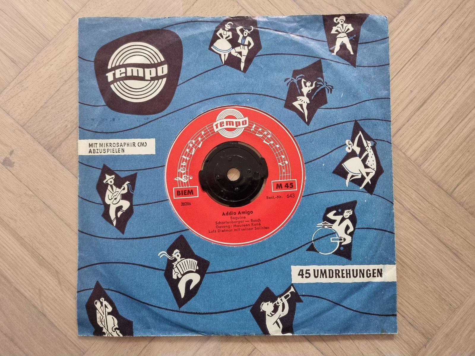 7"" Single Maureen Rene - Addio Amigo Vinyl Germany