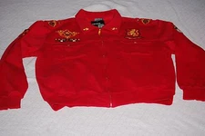 RED COUNTER ATTACK MILITARY STYLED COSPLAY MEN'S JACKET COTTON/POLY BLEND