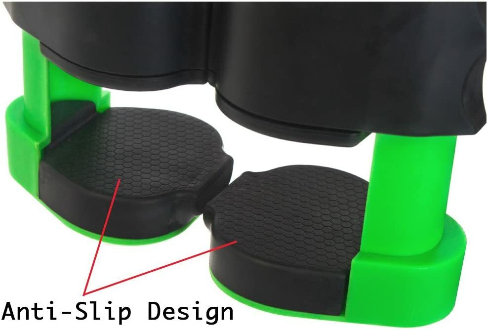 Anywhere Ping Pong Set with 2 Paddles & 3 Ping Pong Balls. (BLACK/GREEN)