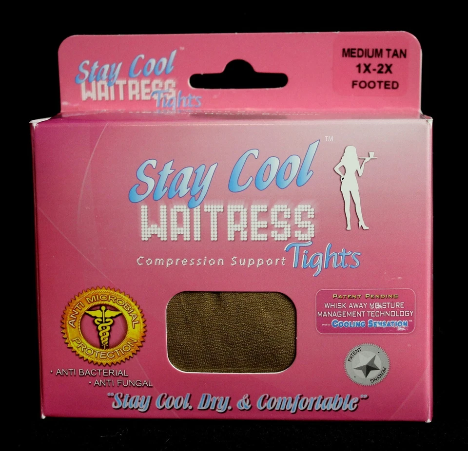 LG Tamara Chocolate Medias Hooters Uniforme Compresión Wisk Away 70 Denier Foto 2 de 4