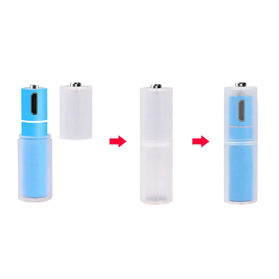 10Pcs AAA to AA Size Cell Battery Converter Adapter Battery Holder Case Switch · - Image 3 of 4