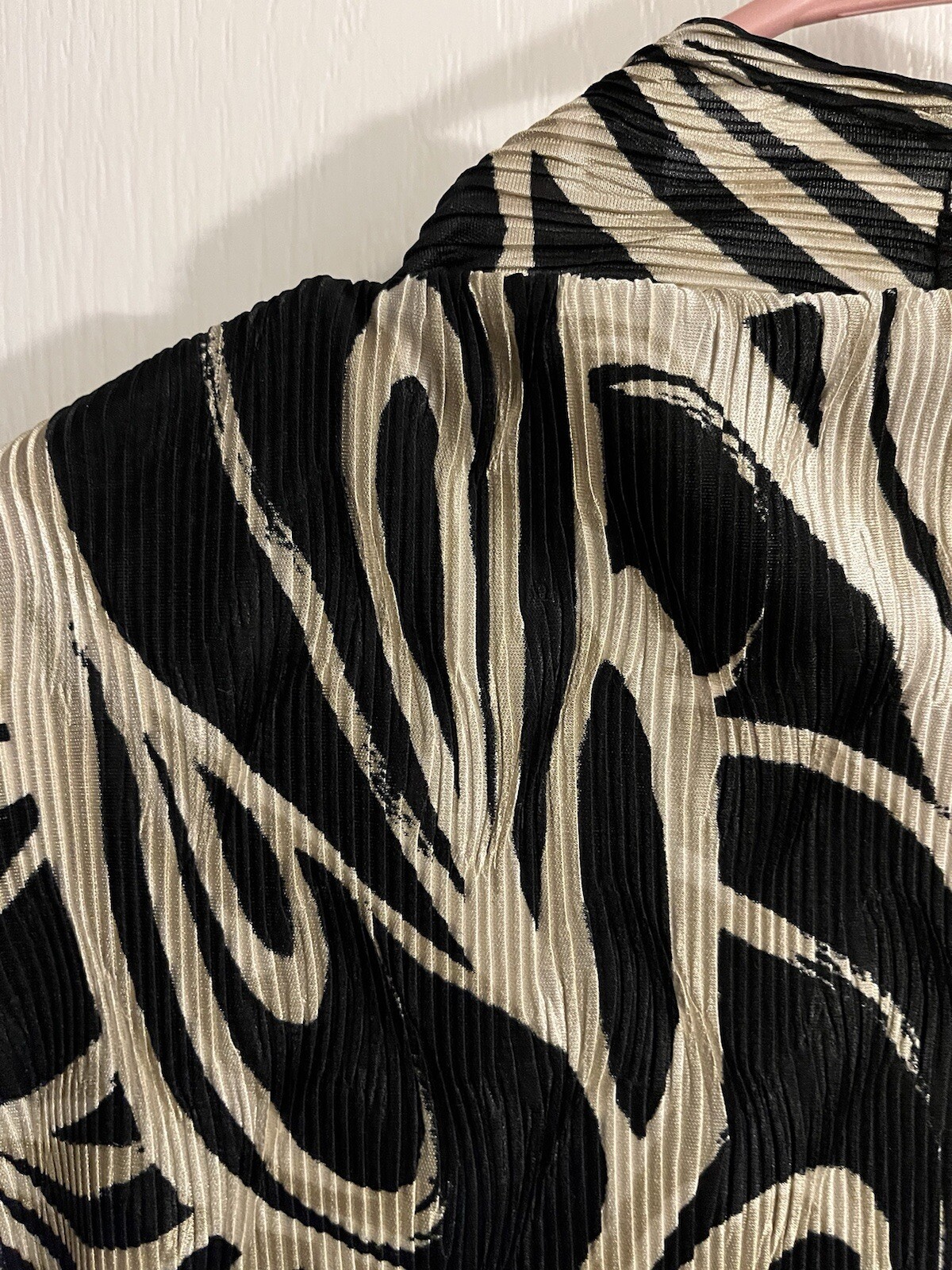 Chicos Open Jacket Tiny Pleats Very Nice 3 L XL - image 6